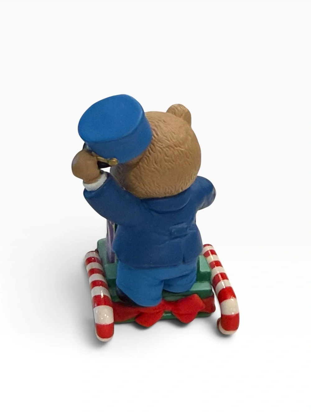 2002 Hallmark Keepsake Child's Fifth Christmas Ornament Bear Train Collectible